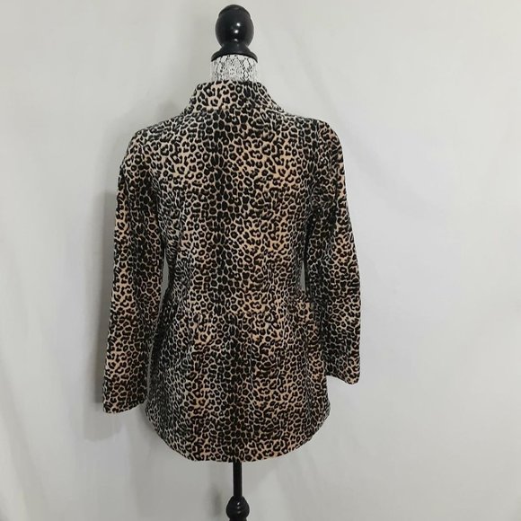 Copper Key Animal Print Coat Women Size 14/16 Fit and Flare Super Soft Winter - Picture 2 of 3